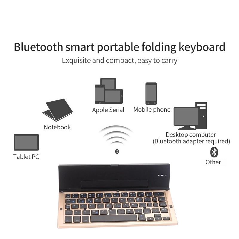 A combinação perfeita de teclado Bluetooth dobrável e suporte inteligente