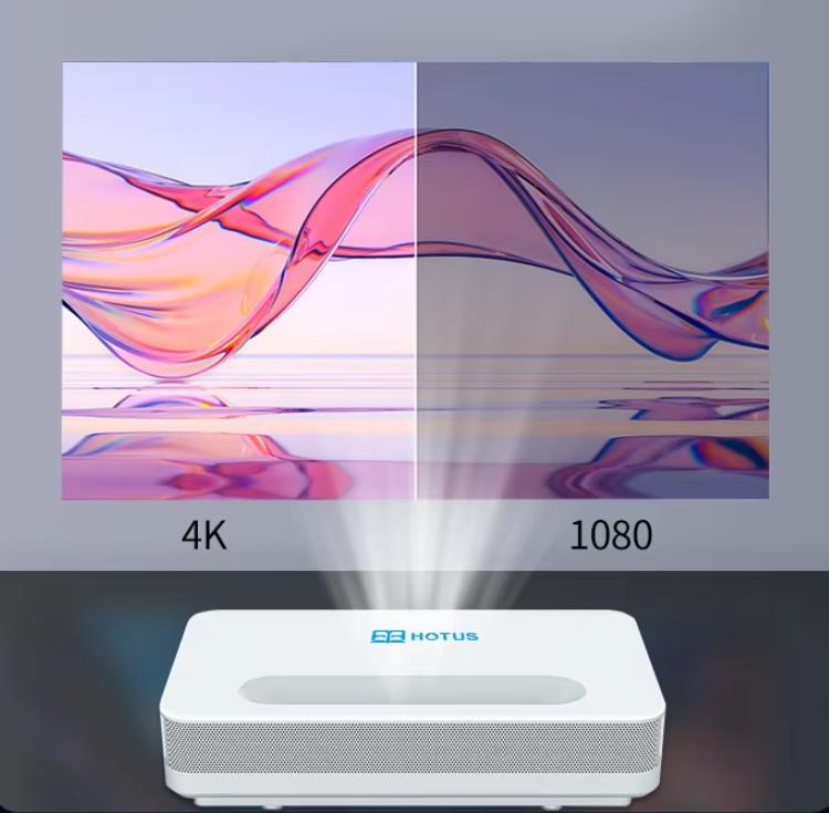 Comparação de efeitos do projetor 4K e 1080P